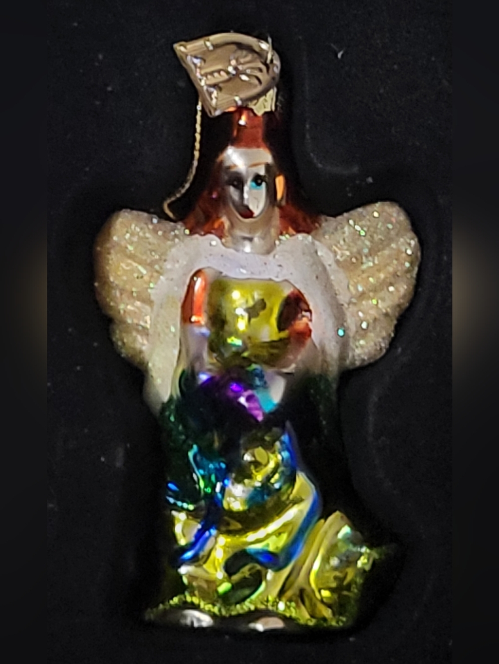 Thomas Pacconi Classics Angels Blown Glass Angel Christmas Ornaments - set of 10 - Picture 7 of 16